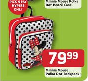Minnie Mouse Polka Dot Backpack