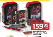 Manchester United Triple Decker Filled Pencil Case-Each