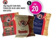 Eet-Sum-Mor Tennis Or Blue Label Marie Mini Bites-5x40g/50g