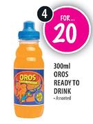 Oros Ready To Drink Assorted-4x300ml
