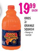 Oros Orange Squash 2L-Each