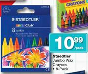 Staedtler Jumbo Wax Crayons-8-Pack