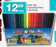 Fibre-Tip Colouring Pens 20 Pack-Per Pack