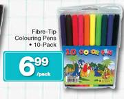 Fibre-Tip Colouring Pens 10 Pack-Per Pack