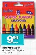 InnoKids Super Jumbo Wax Crayons 8 Pack-Per Pack