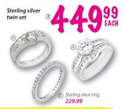 Sterling Silver Twin Set Each