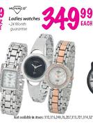 Monaco Ladies Watches Each