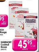 SMIRNOFF Cocktail Boxes-1 x 5L
