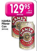 Hansa Pilsner Can-24 x 330ml
