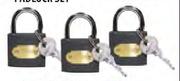 Stramm 3 Pack Keyed Alike Padlock Set-32mm Per Set