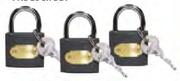 Stramm 3 Pack Keyed Alike Padlock Set-50mm Per Set