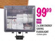 Simple Choice Energy Saving Floodlight-2x20W
