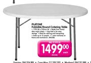 Platone Foldable Round Catering Table-Each