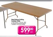 Steel Deluxe Folding Canteen Table-Each