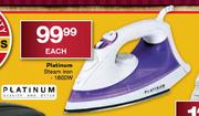 Platinum Steam Iron-1800W Each