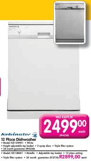 Kelvinator dishwasher cheap kd12ww1
