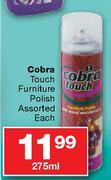 Cobra Touch Furniture Polish Assorted-275ml Each