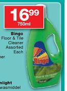Bingo Floor & Tile Cleaner Assorted-750ml Each