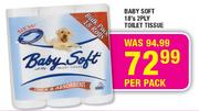 Baby Soft 2Ply Toilet Tissue-18's Per Pack