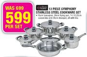 Always Home Symphony Stainless Steel Cookware Set-12 Piece Per Set