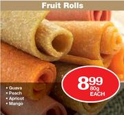 Fruit Rolls-80g Each
