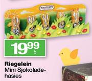 Riegelein Mini Sjokoladehasies-5 Per Pack