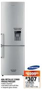 Samsung 400L Metallic Combi Fridge/Freezer
