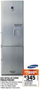 Samsung 430L Metallic Combi Fridge/Freezer