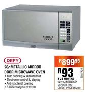 Defy 28L Metallic Mirror Door Microwave Oven