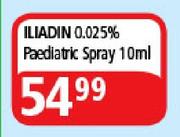 Iliadin 0.025% Paediatric Spray-10ml
