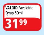 Valoid Paediatric Syrup-50ml