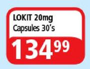 Lokit 20mg Capsules-30's