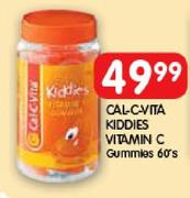 Cal-C-Vita Kiddies Vitamin C Gummies-60's