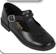 Toughees Girls Tear Drop School Shoes