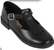 Toughees Girls Tear Drop School Shoes