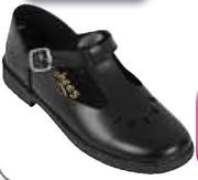 Toughees Girls Tear Drop School Shoes