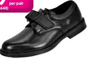 Toughees Platinum Boys Hank Velcro Slip On School Shoes