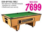 Coin-Op Pool Table