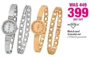 Monaco Watch And Bracelet Set-Per Set