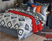 King Printed Polycotton Duvet Cover Set-Each