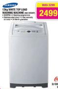Samsung White Top Load Washing Machine-13kg