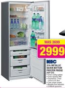 KIC 314L Metallic Silver Bottom Freezer Fridge(KBF634)