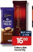 Cadbury Slab Assorted-90gm 
