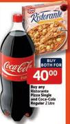 Ristorante Pizza Single And Coca-Cola Regular-2Litre 