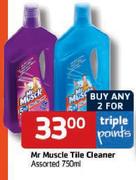 Mr Muscle Tile Cleaner Assorted-2x750ml