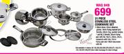 Tissolli 21 Piece Stainless Steel Cookware Set