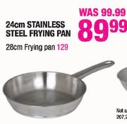 24Cm Stainless Steel Frying Pan