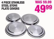 4 Piece Stainless Steel Stove Plate Covers