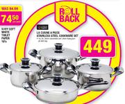 Always Home LA Cusine 8 Piece Stainless Steel Cookware Set-Each