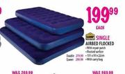 Camp Master Single Airbed Flocked-each